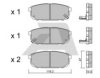 AISIN BPKI-2001 Brake Pad Set, disc brake